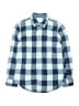 Tucker + Tate 100% Cotton Checkered-gingham Blue Long Sleeve Button-Down Shirt Size 8 - 10 - photo 1