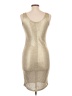 Discreet Metallic Gold Cocktail Dress Size L (estimated) - photo 2