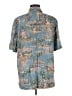 Assorted Brands Tropical Blue Short Sleeve Button-Down Shirt Size M - photo 2