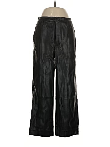 Madewell Slim Emmett Wide-Leg Pants in Vegan Leather (view 1)