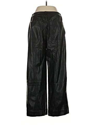 Madewell Slim Emmett Wide-Leg Pants in Vegan Leather (view 2)