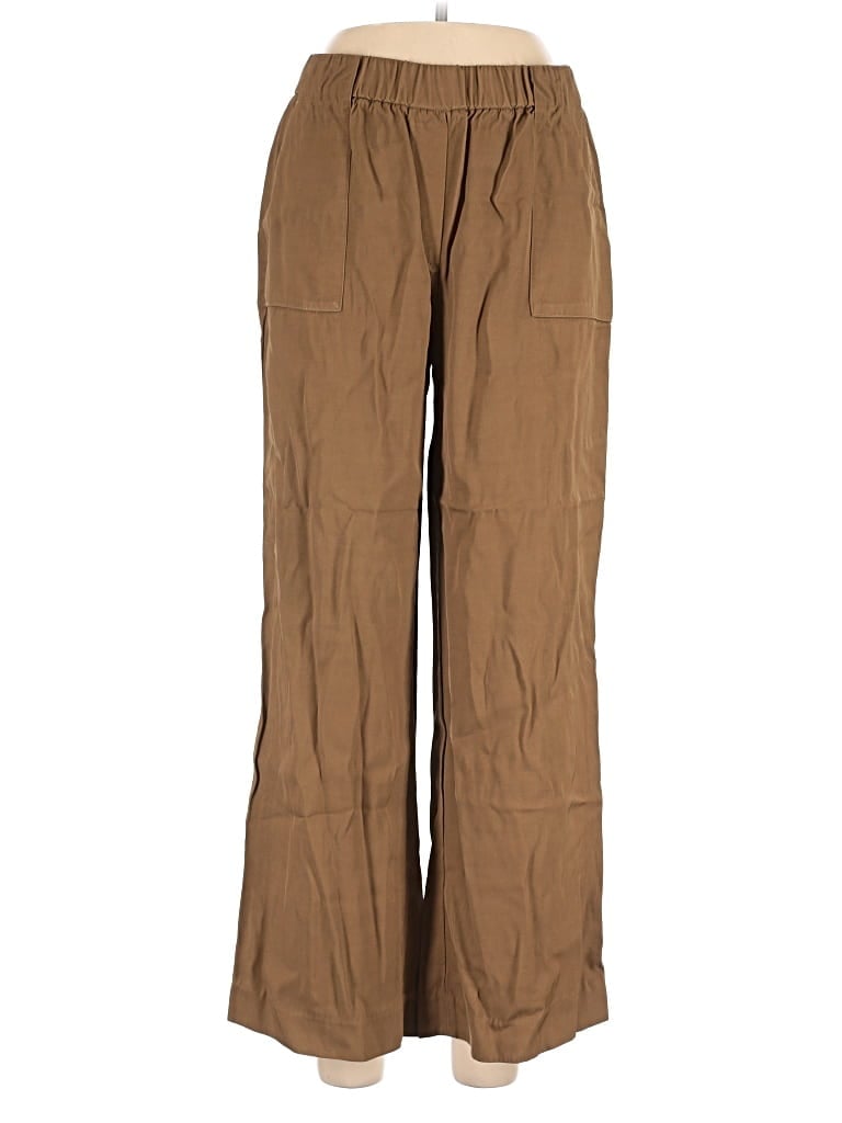 Pre-owned Massimo Dutti Khaki Pant In Brown