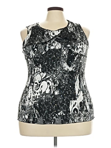 Brittany Black Sleeveless Blouse (view 1)