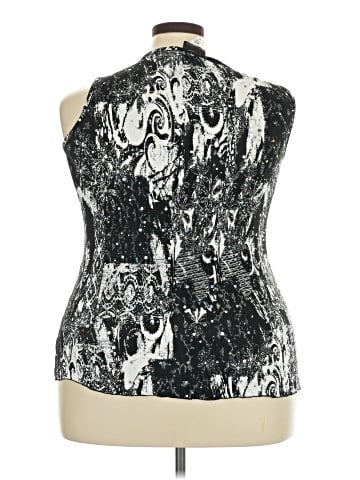 Brittany Black Sleeveless Blouse (view 2)