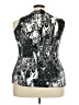 Brittany Black 100% Polyester Silver Sleeveless Blouse Size 2X - photo 2