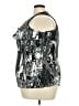 Brittany Black 100% Polyester Silver Sleeveless Blouse Size 2X - photo 5