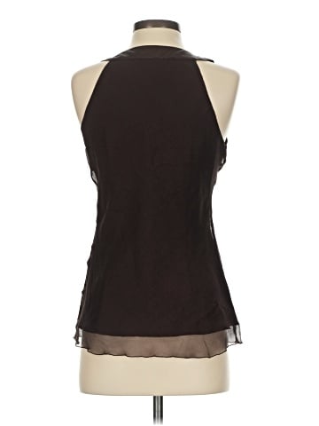 Cache Sleeveless Silk Top (view 2)