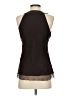 Cache 100% Silk Black Sleeveless Silk Top Size S - photo 2