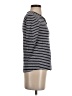 J.Crew 100% Cotton Stripes Blue Short Sleeve Turtleneck Size XS - photo 4
