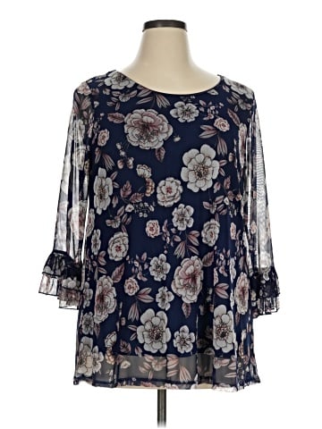 Papermoon 3/4 Sleeve Blouse (view 1)