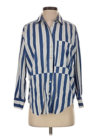 AYR 3/4 Sleeve Button-Down Shirt (view 1)