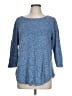 Eileen Fisher 100% Organic Cotton Blue Pullover Sweater Size L (petite) - photo 1