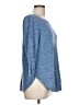 Eileen Fisher 100% Organic Cotton Blue Pullover Sweater Size L (petite) - photo 4