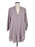 Lush 100% Polyester Gray 3/4 Sleeve Blouse Size M - photo 1