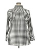 Talbots Checkered-gingham Gray 3/4 Sleeve Button-Down Shirt Size 18W - photo 2
