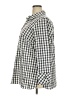 Talbots Checkered-gingham Gray 3/4 Sleeve Button-Down Shirt Size 18W - photo 5