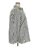 Talbots Checkered-gingham Gray 3/4 Sleeve Button-Down Shirt Size 18W - photo 4