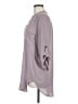 Lush 100% Polyester Gray 3/4 Sleeve Blouse Size M - photo 5