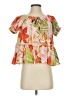 Zara Basic Orange Short Sleeve Blouse Size S - photo 1