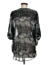 Topshop 100% Polyester Silver 3/4 Sleeve Blouse Size 6 - photo 2
