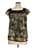 Axcess 100% Nylon Black Short Sleeve Blouse Size XL - photo 2