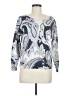 Ann Taylor Paisley Silver Pullover Sweater Size M - photo 1