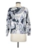 Ann Taylor Paisley Silver Pullover Sweater Size M - photo 2