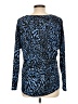 Dana Buchman Animal Print Blue Long Sleeve Blouse Size L - photo 2