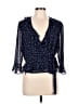 Bardot Polka Dots Blue 3/4 Sleeve Blouse Size 10L - photo 1