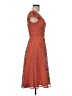 eShakti 100% Polyester Paisley Orange Cocktail Dress Size 6 - photo 4
