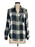 Billy T Plaid Multi Color Gray Long Sleeve Button-Down Shirt Size M - photo 1