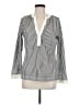 Nic + Zoe 100% Polyester Ivory Long Sleeve Blouse Size M - photo 1