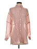 Friful Color Block Pink Long Sleeve Blouse Size S - photo 1