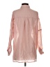 Friful Color Block Pink Long Sleeve Blouse Size S - photo 2