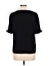CeCe Black Short Sleeve Blouse Size L - photo 2