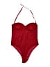 Assorted Brands Solid Red One Piece Swimsuit Size L - photo 1