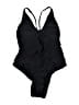 Unbranded Solid Black One Piece Swimsuit Size 2X - photo 1