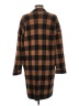 Nine West Plaid Brown Coat Size L - photo 2