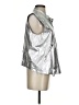 Rebecca Minkoff 100% Cotton Metallic Silver Vest Size S - photo 4