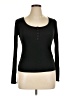 Halara Black Long Sleeve Henley Size XL - photo 1