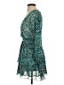 Zara 100% Polyester Floral Teal Cocktail Dress Size XS - photo 5