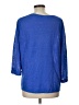 Chico's 100% Linen Blue Pullover Sweater Size L - photo 2