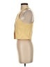 Zara Yellow Sleeveless Button-Down Shirt Size S - photo 5