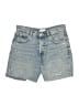 Zara Stars Blue Denim Shorts Size 4 - photo 1