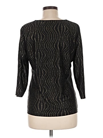 JM Collection 3/4 Sleeve Top (view 2)