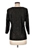 JM Collection Black 3/4 Sleeve Top Size M - photo 2
