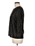 JM Collection Black 3/4 Sleeve Top Size M - photo 5