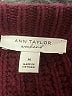 Ann Taylor Chevron-herringbone Burgundy Pullover Sweater Size M - photo 7