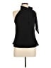 Chaps 100% Polyester Black Sleeveless Blouse Size 8 - photo 1