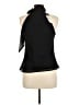 Chaps 100% Polyester Black Sleeveless Blouse Size 8 - photo 2